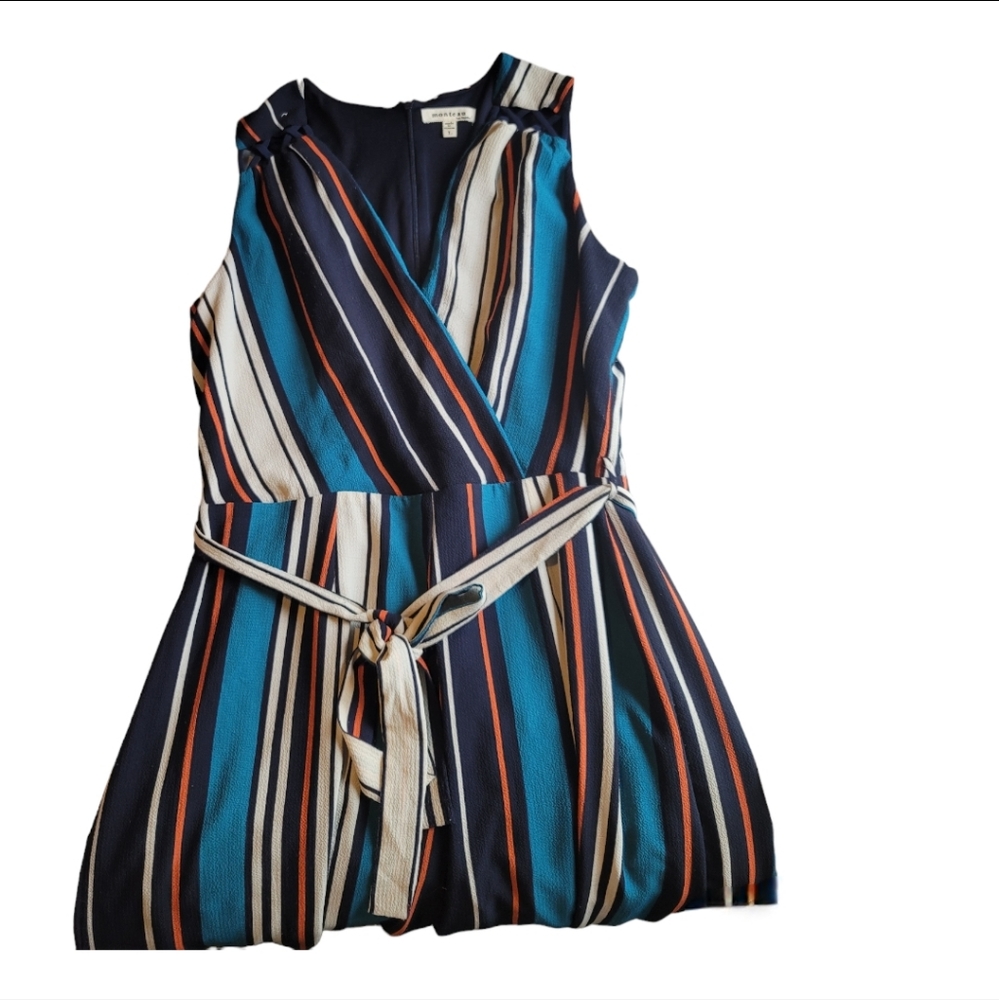 Colorful Monteau Jumpsuit with Splits on the Side